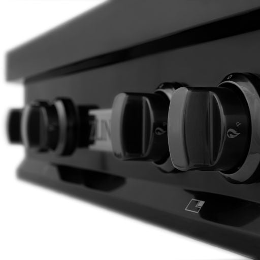 ZLINE 30" Porcelain Stovetop W/ 4 Gas Burners Black Stainless Steel