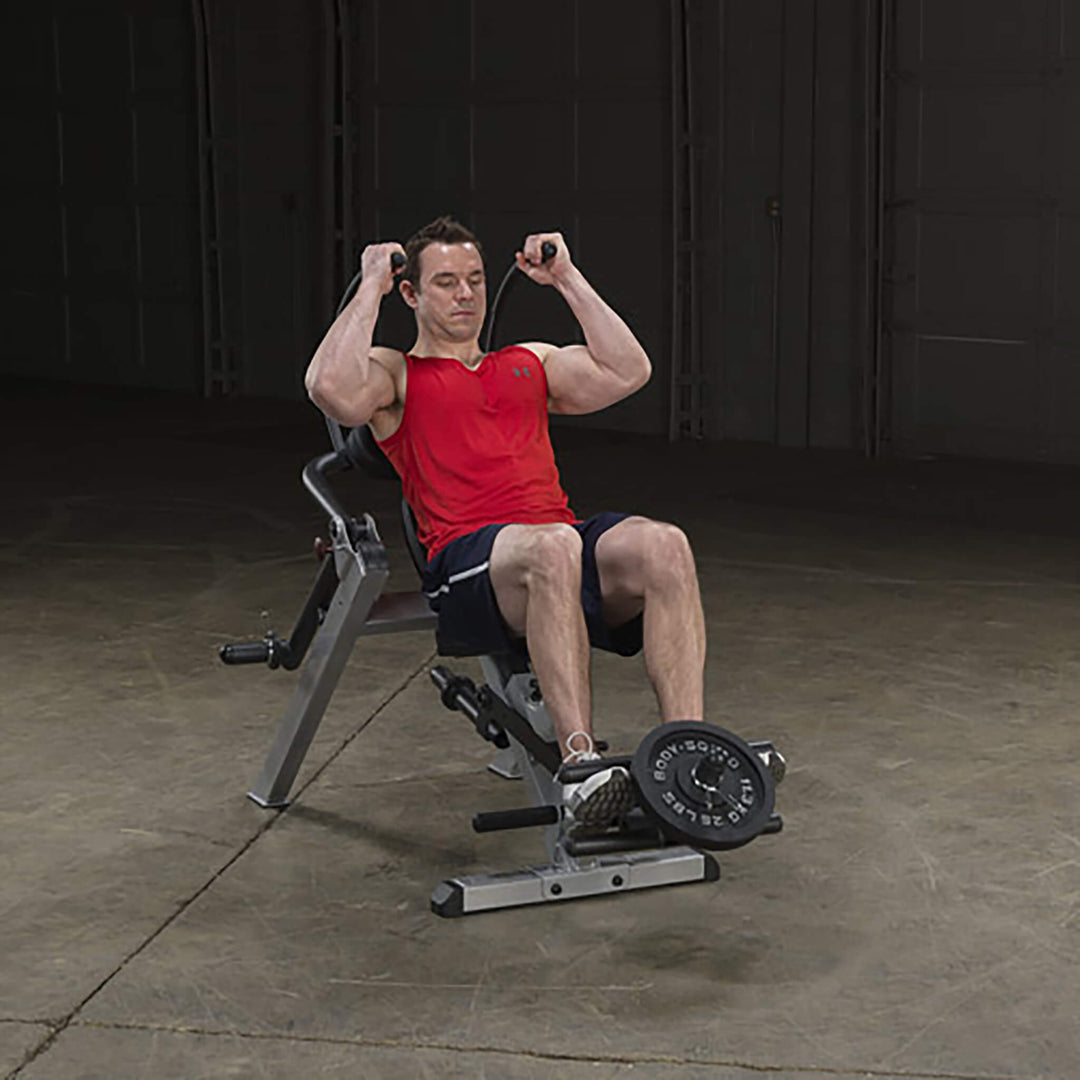 Body Solid GAB300B Semi-recumbent Ab Bench