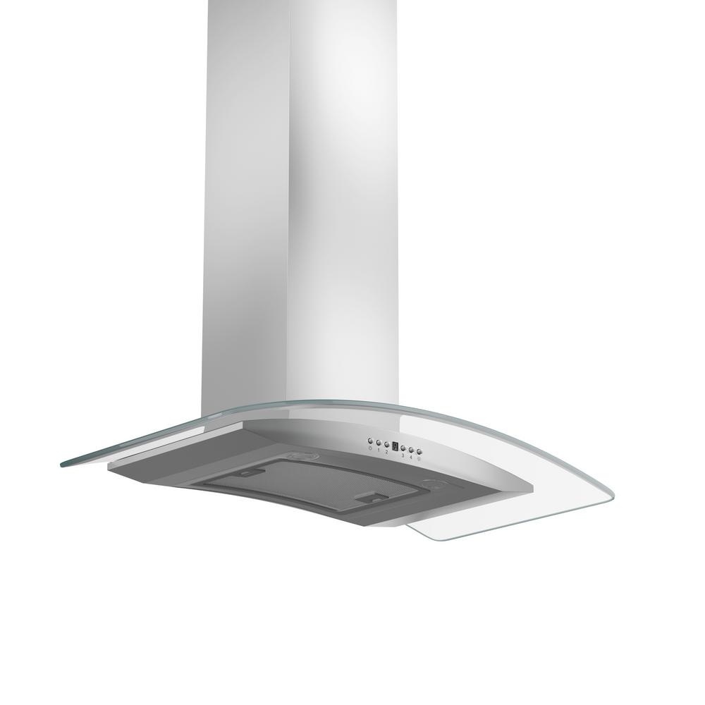 Wall Mount Range Hood in Stainless Steel &amp; Glass (KN4-48)  ZLINE 48 in.