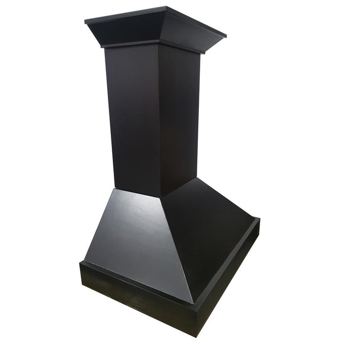 Wooden Wall Mount Range Hood in Black - Includes Remote Motor  ZLINE 30 in.