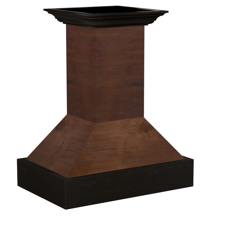 Wooden Wall Mount Range Hood in Antigua and Walnut - Includes Motor  ZLINE 36 in.