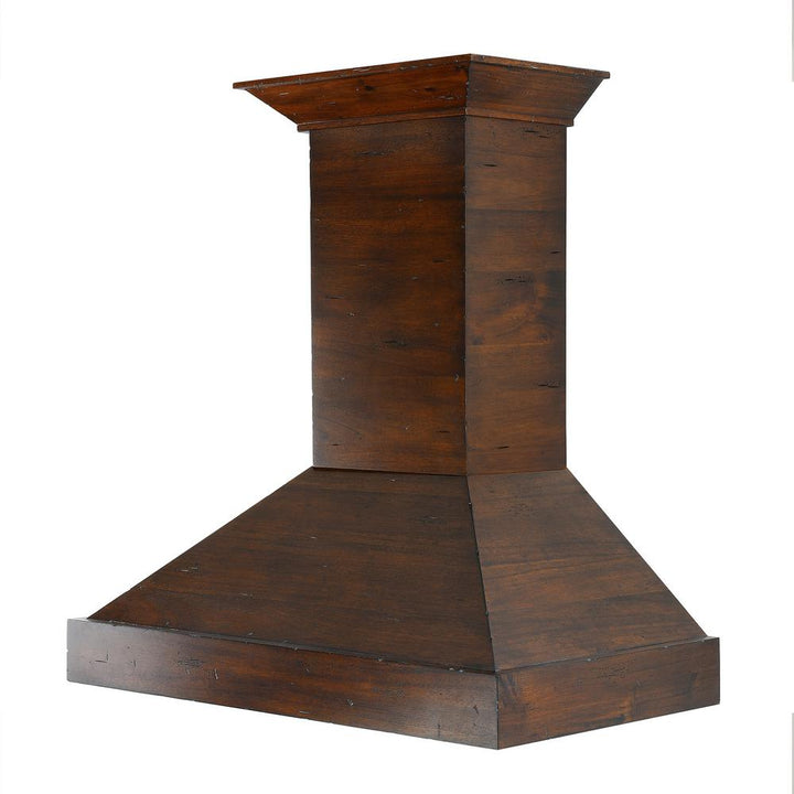 Wooden Wall Mount Range Hood in Walnut - Includes Remote Motor  ZLINE 36 in.