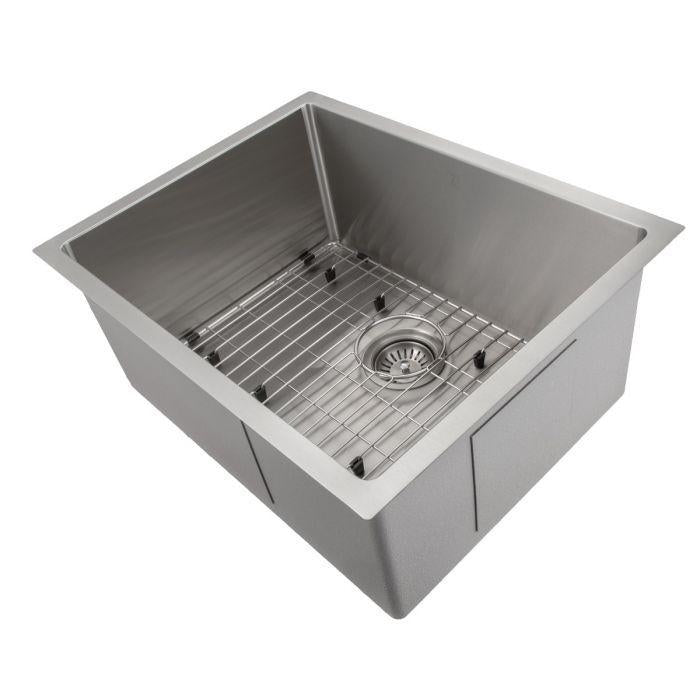 ZLINE 23 in. Meribel Undermount Single Bowl Stainless Steel Kitchen Sink with Bottom Grid, SRS-23