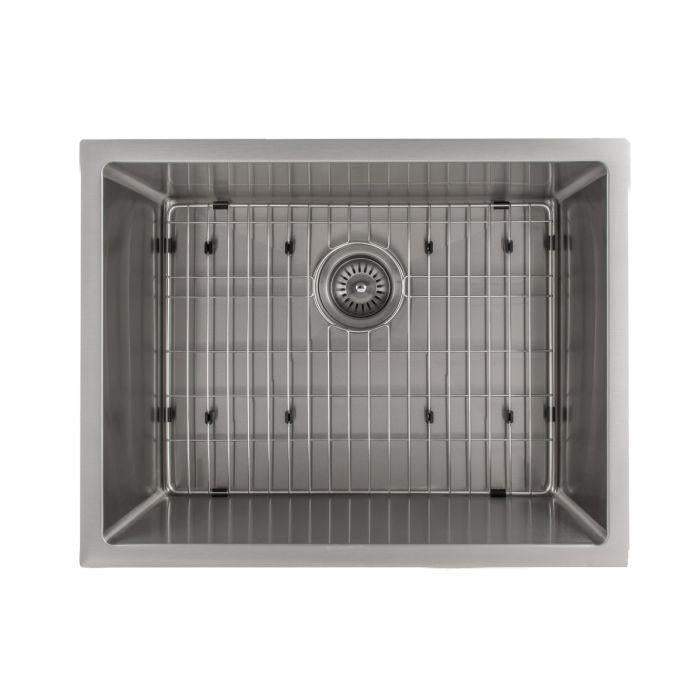 ZLINE 23 in. Meribel Undermount Single Bowl Stainless Steel Kitchen Sink with Bottom Grid, SRS-23