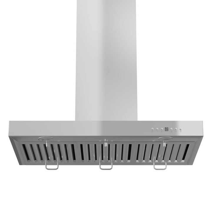 Wall Mount Range Hood in Stainless Steel with Crown Molding (KECRN-42)  ZLINE 42 in.