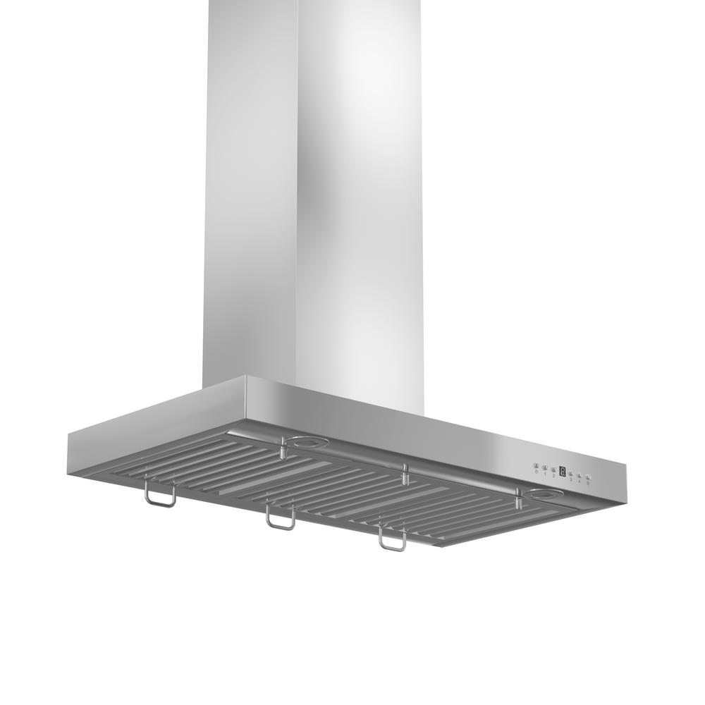 Wall Mount Range Hood in Stainless Steel with Crown Molding (KECRN-48)  ZLINE 48 in.