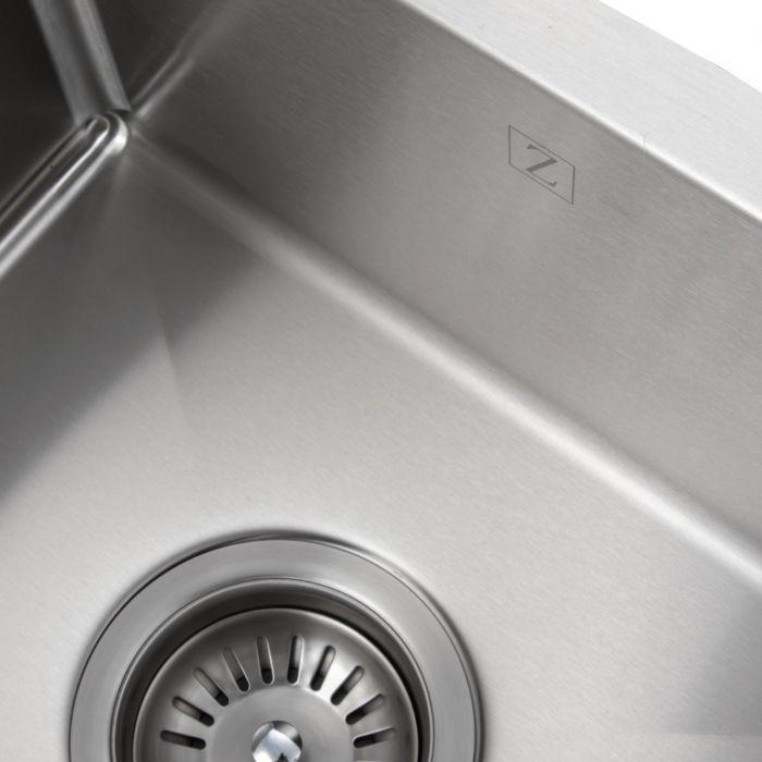 ZLINE 15 in. Boreal Undermount Single Bowl Bar Kitchen Sink in Stainless Steel, SUS-15