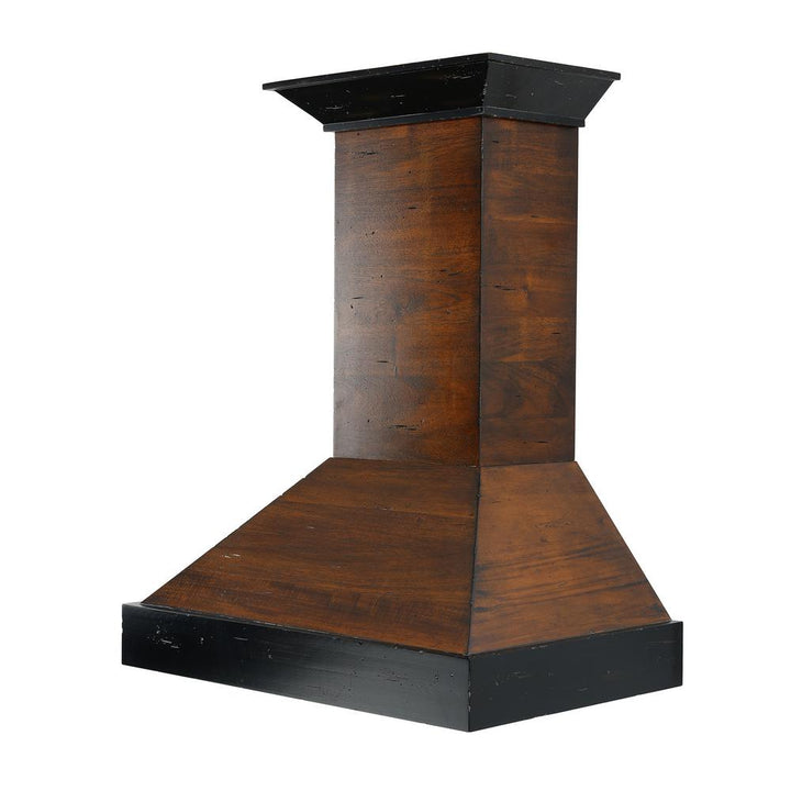 Wooden Wall Mount Range Hood in Antigua and Walnut - Includes Remote Motor  ZLINE 30 in.