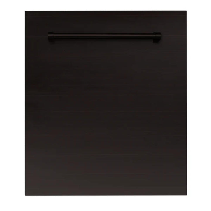 ZLINE 24-Inch Top Control Built-In Dishwasher with Stainless Steel Panel &amp; Tub in Multi Color With Traditional Style Handle