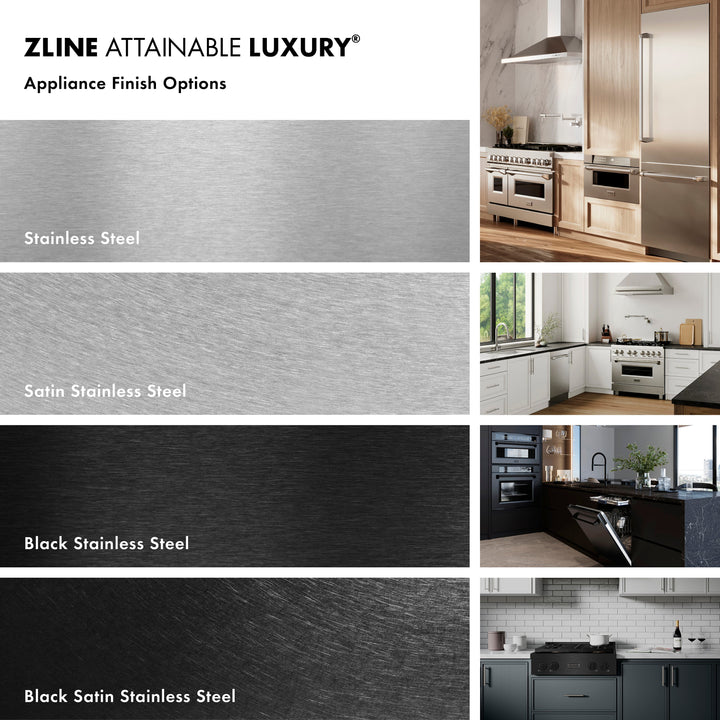 ZLINE 30 in. Convertible Vent Wall Mount Range Hood in Black Stainless Steel, Handle Open Box-Excellent Condition