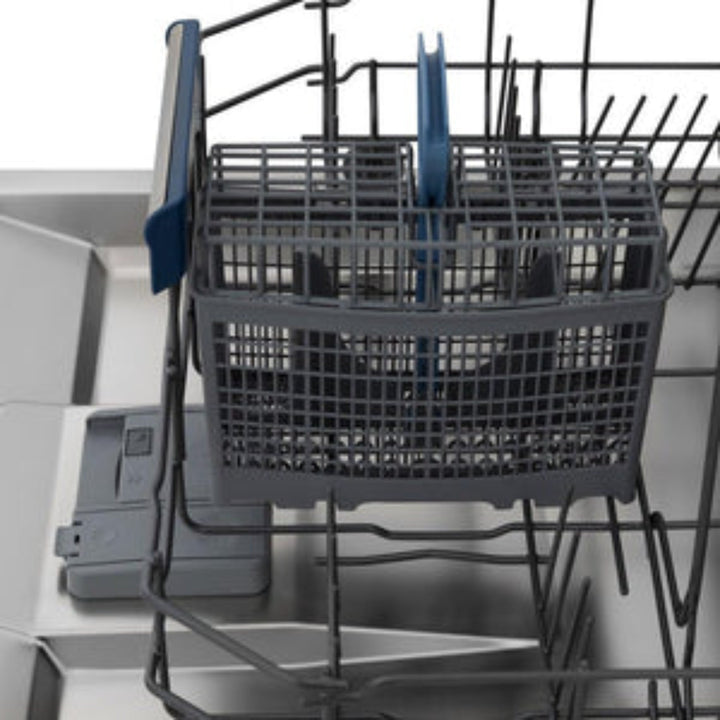 ZLINE 24" Autograph Edition  3rd Rack Top Control Tall Tub Dishwasher in Black Stainless Steel with Accent Handle