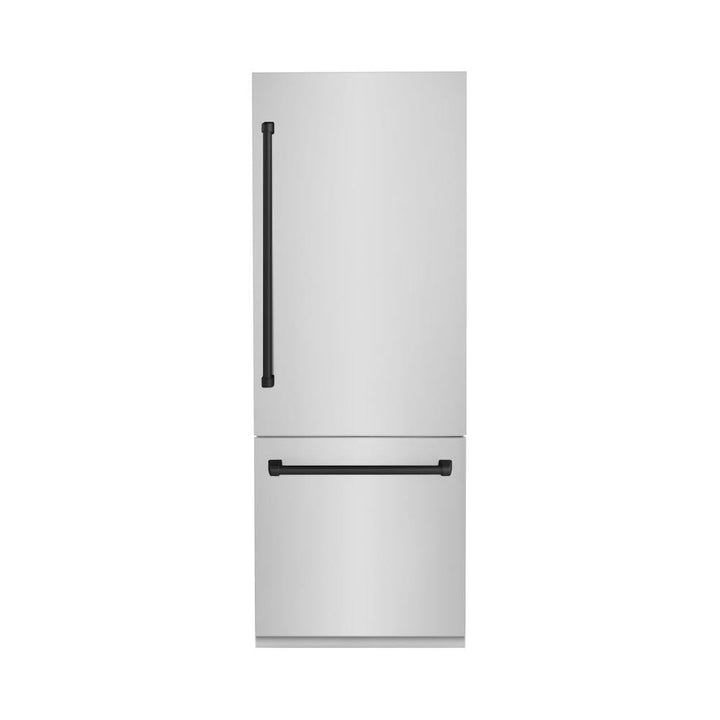 ZLINE 30 in. 16.1 cu. ft. Panel Ready Built-In Bottom Freezer Refrigerator with Water Dispenser and Ice Maker