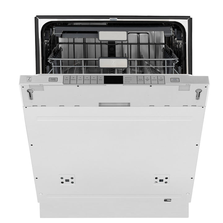 ZLINE 24" Monument Series 3rd Rack Top Touch Control Dishwasher in Stainless Steel with Stainless Steel Tub