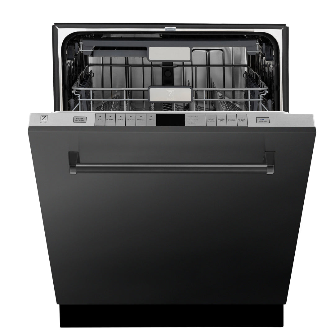 ZLINE 24 In. Monument Series Dishwasher in Black with Top Touch Control, DWMT-BS-24