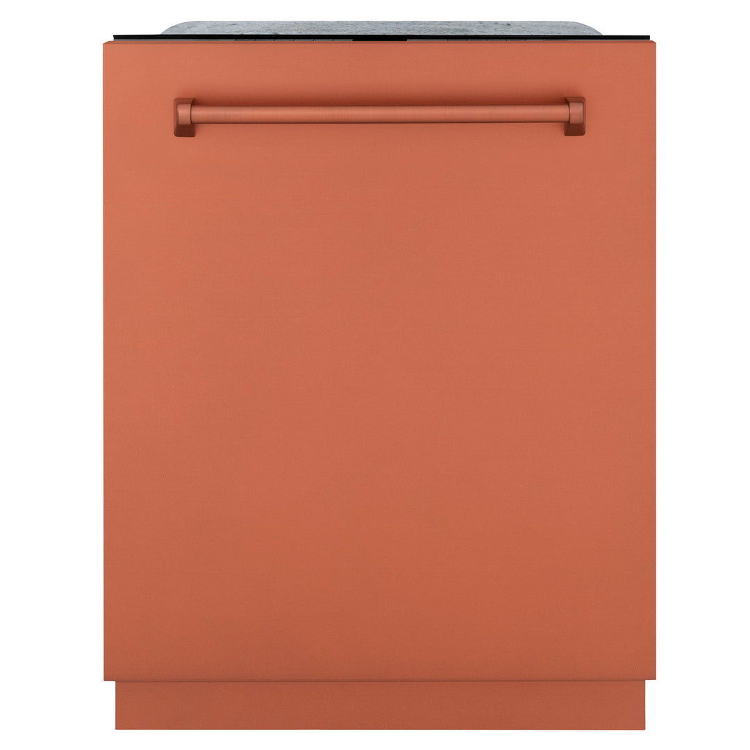 ZLINE 24 In. Monument Series Top Touch Control Dishwasher in Copper, 45dBa, DWMT-C-24