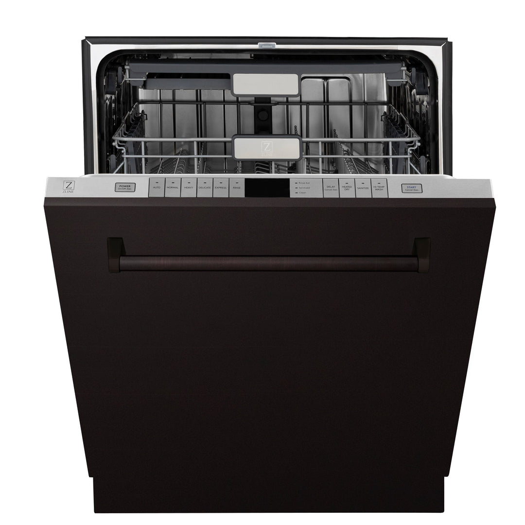 ZLINE 24 In. Monument Series Top Touch Control Dishwasher in Oil Rubbed Bronze, 45dBa, DWMT-ORB-24