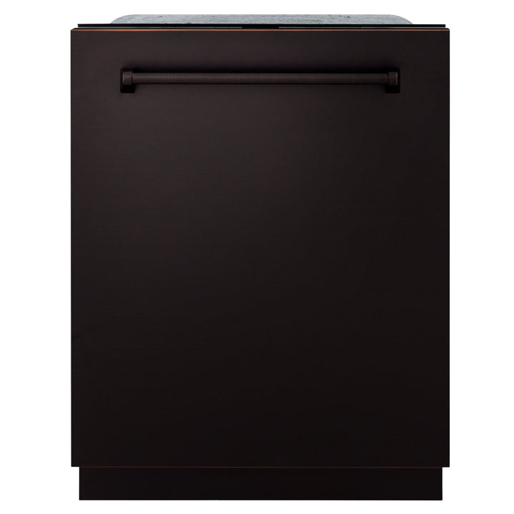 ZLINE 24 In. Monument Series Top Touch Control Dishwasher in Oil Rubbed Bronze, 45dBa, DWMT-ORB-24