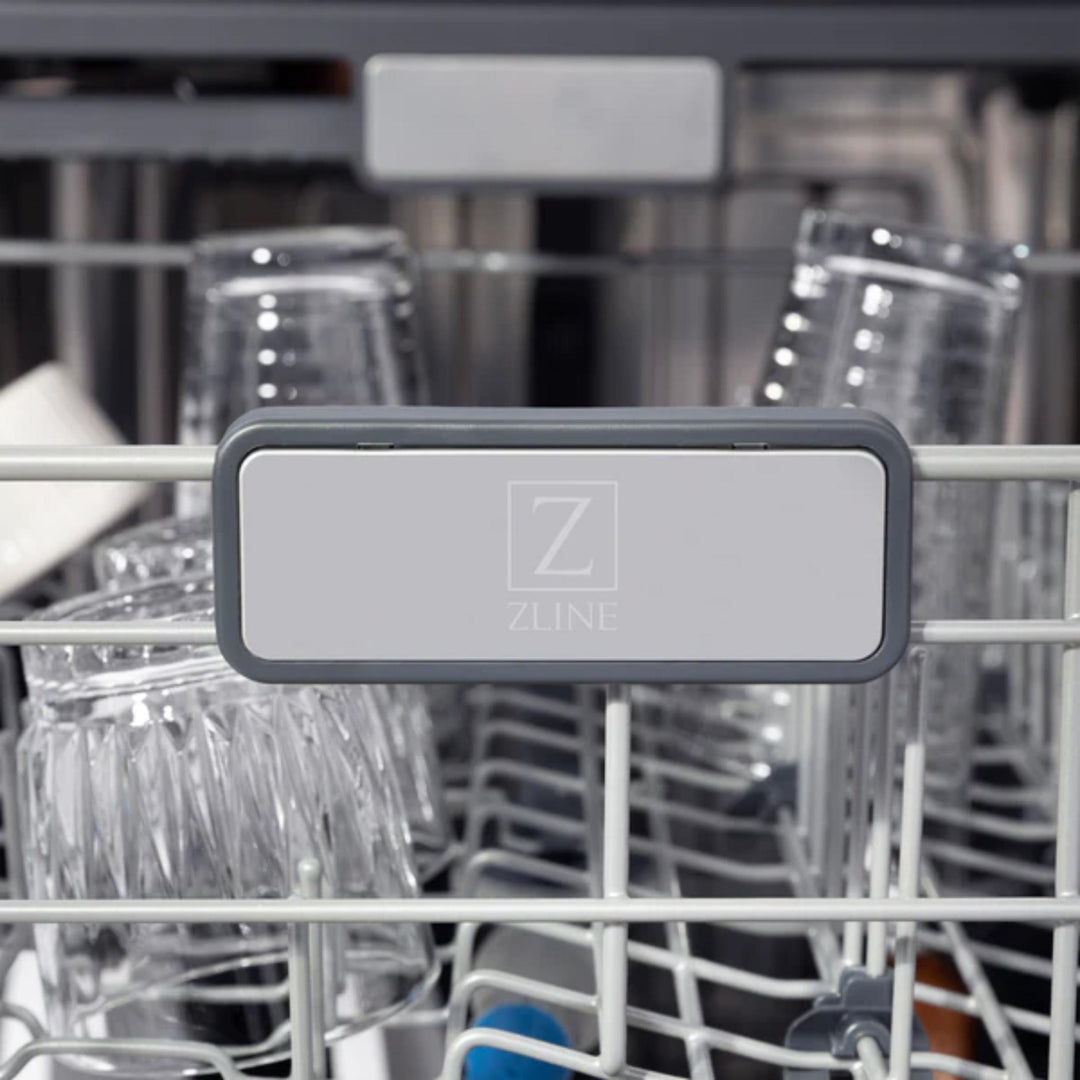 ZLINE Autograph Edition 24" Monument Series 3rd Rack Top Touch Control Tall Tub White Matte Dishwasher