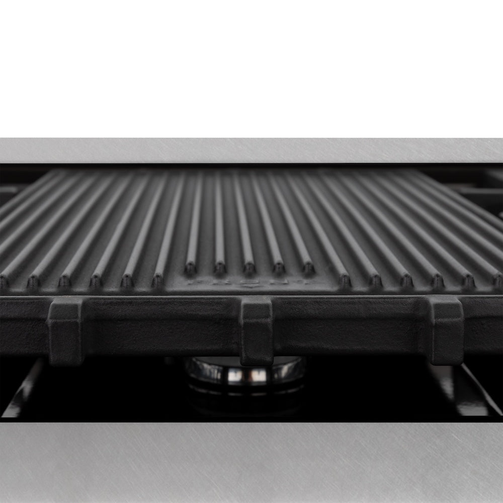 ZLINE Autograph Edition 48 in. 6.0 cu. ft. Legacy Dual Fuel Range with 7 Burner Gas Cooktop and 2 Electric Ovens in Satin Stainless Steel with Black Matte Doors and Polished Gold Accents (RASZ-BLM-48-G)