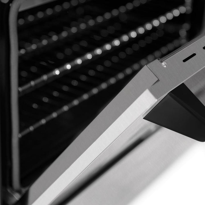 ZLINE Autograph Edition 48 in. 6.0 cu. ft. Legacy Dual Fuel Range with 7 Burner Gas Cooktop and 2 Electric Ovens in Satin Stainless Steel and Matte Black Accents (RASZ-SN-48-MB)