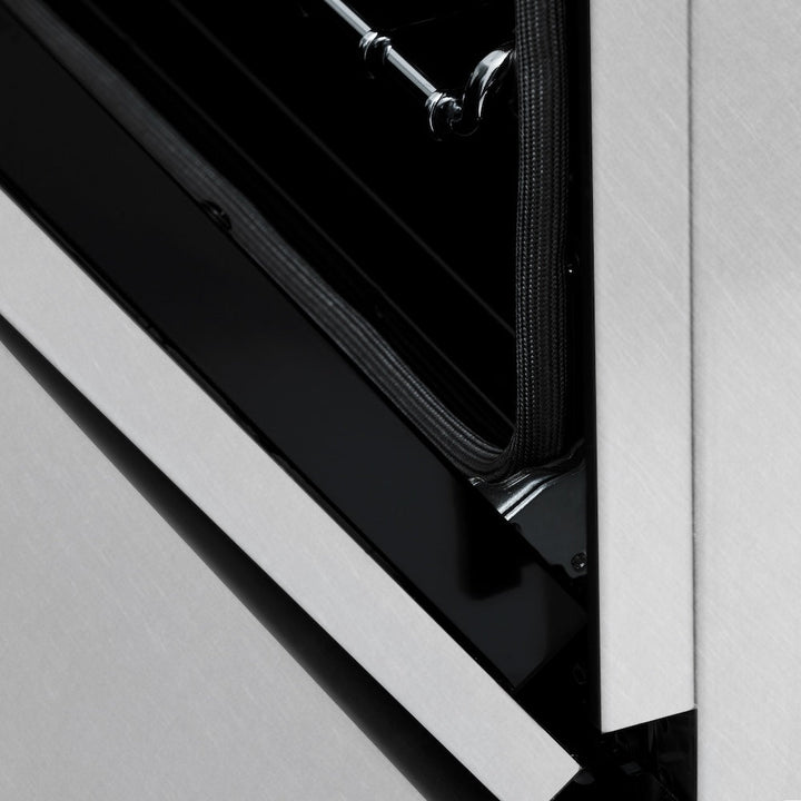 ZLINE Autograph Edition 60 in. 7.4 cu. ft. Legacy Dual Fuel Range with 9 Burner Gas Cooktop and 2 Electric Convection Ovens in Satin Stainless Steel and Matte Black Accents (RASZ-SN-60-MB)