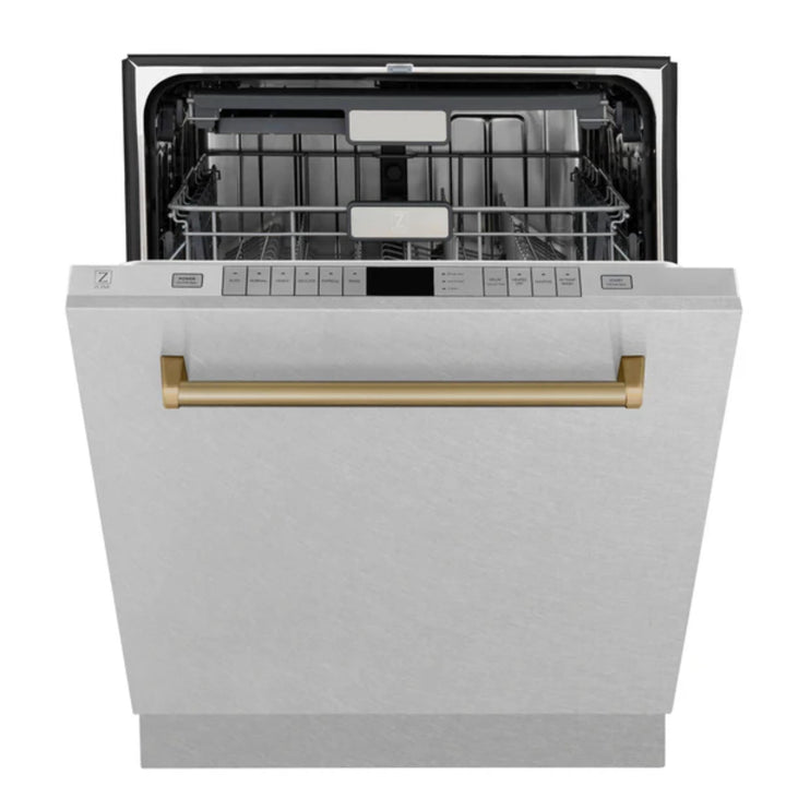 ZLINE Autograph Edition 24" Monument Series 3rd Rack Top Touch Control Tall Tub Satin Stainless Steel Dishwasher