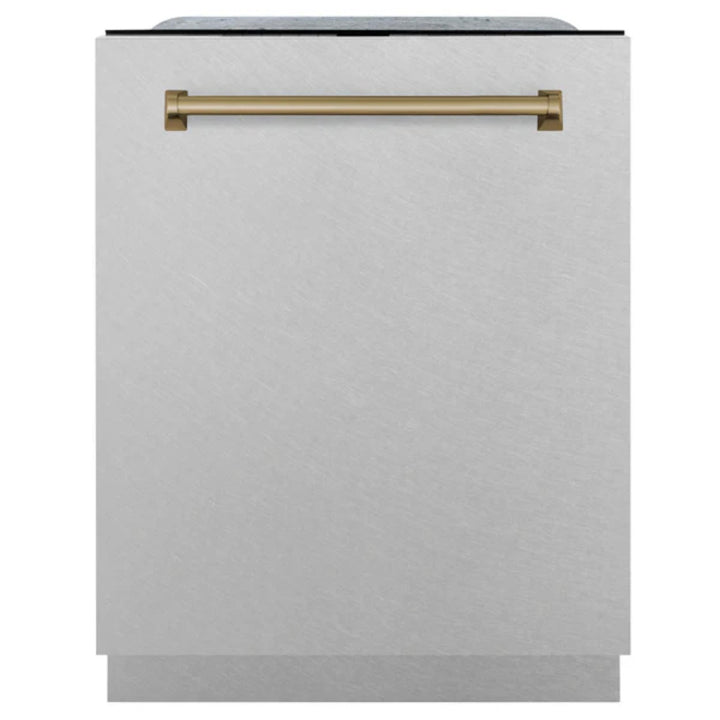 ZLINE Autograph Edition 24" Monument Series 3rd Rack Top Touch Control Tall Tub Satin Stainless Steel Dishwasher