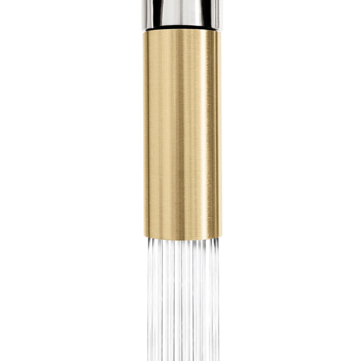 ZLINE Autograph Edition Sierra Pull-Down Spring Single Handle Kitchen Faucet in Brushed Nickel and Champagne Bronze