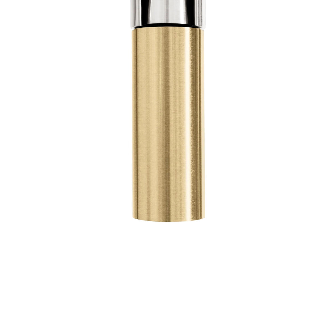 ZLINE Autograph Edition Sierra Pull-Down Spring Single Handle Kitchen Faucet in Brushed Nickel and Champagne Bronze