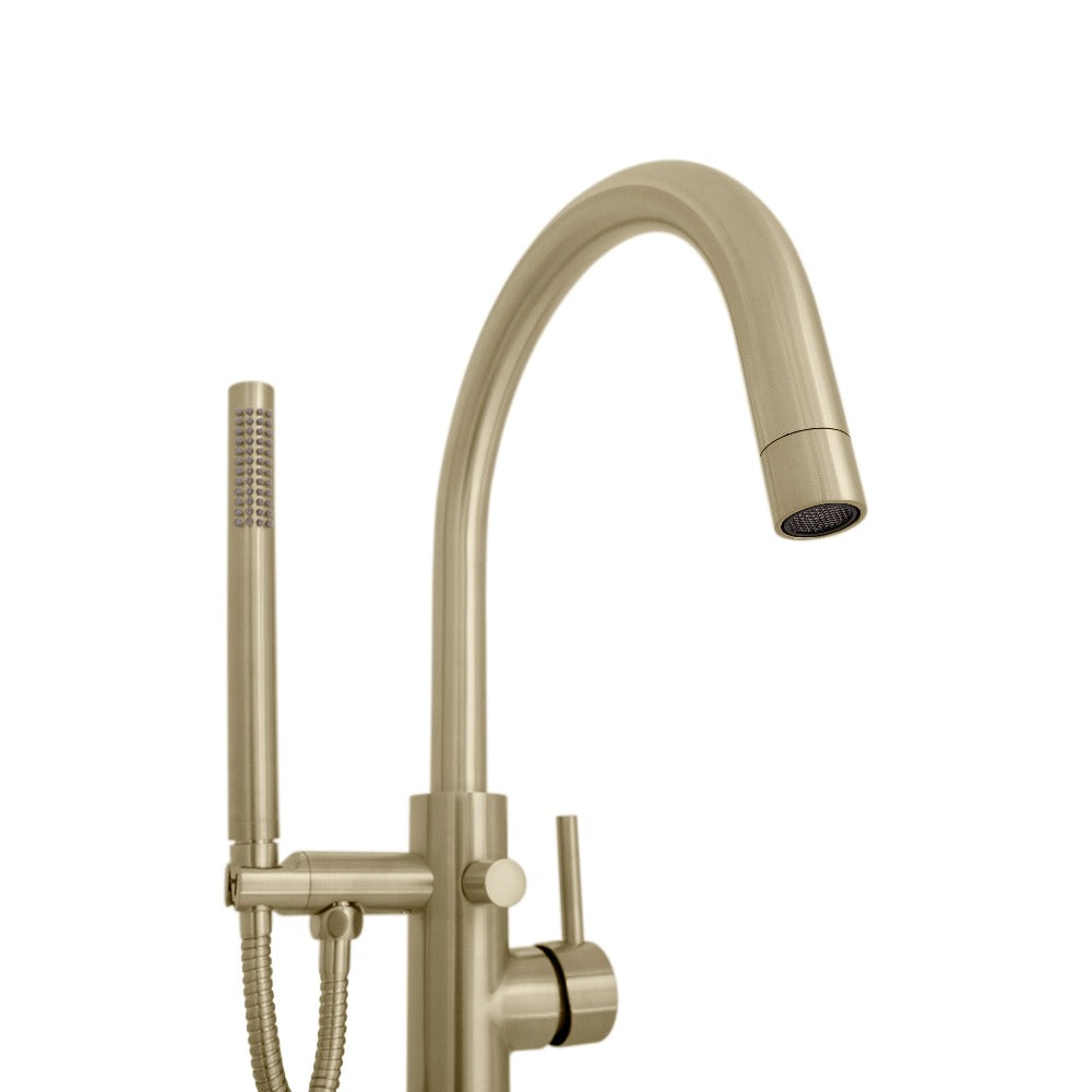 ZLINE Autograph Edition Emerald Bay Bath Tub Filler with Hand Shower in Champagne Bronze (EMBY-BTF-CB)