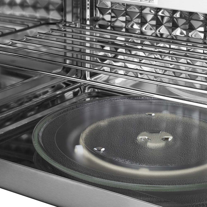 ZLINE 30 in. Black Stainless Steel Over the Range Convection Microwave Oven with Traditional Handle (MWO-OTR-H-BS)