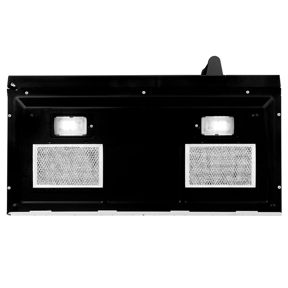 ZLINE 30 in. 1.5 cu. ft. Over-The-Range Convection Microwave Oven in Black Stainless Steel with Traditional Handle and Sensor Cooking, Open Box-Excellent Condition