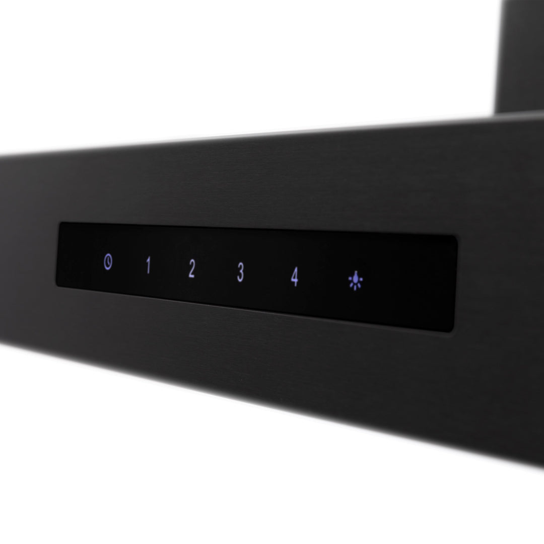 ZLINE 30" Convertible Vent Wall Mount Range Hood in Black Stainless Steel (BSKEN-30)