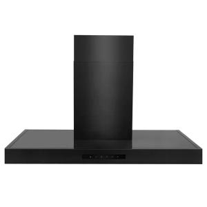 ZLINE Convertible Vent Wall Mount Range Hood in Black Stainless Steel with Crown Molding (BSKENCRN)