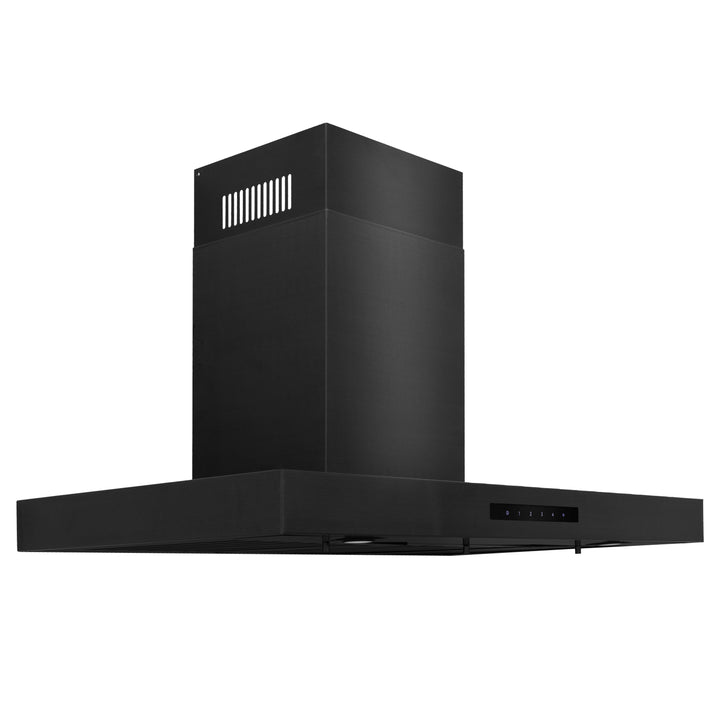 ZLINE 30 in. Convertible Vent Wall Mount Range Hood in Black Stainless Steel, Handle Open Box-Excellent Condition