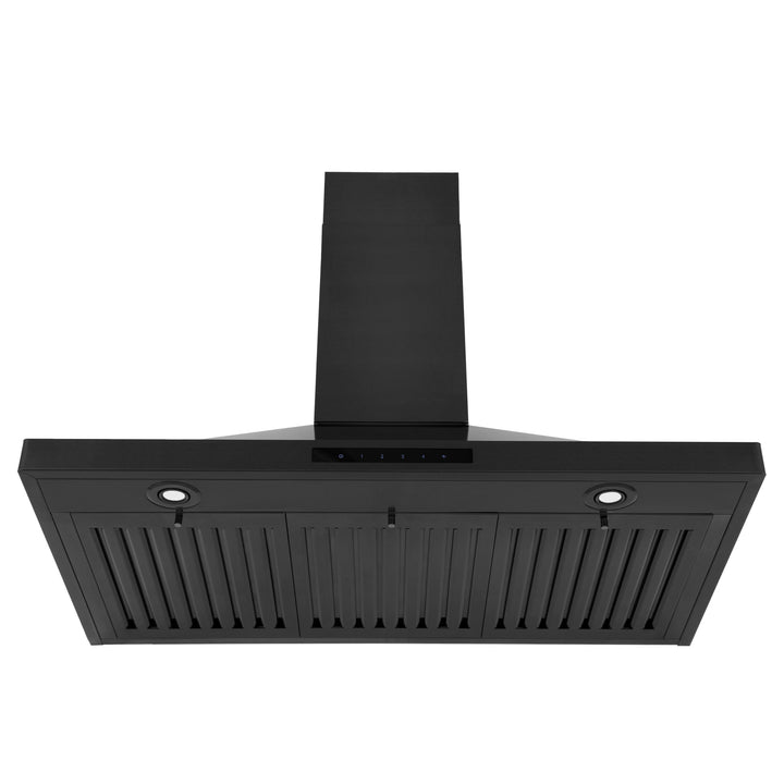 ZLINE 36" Convertible Vent Wall Mount Range Hood in Black Stainless Steel