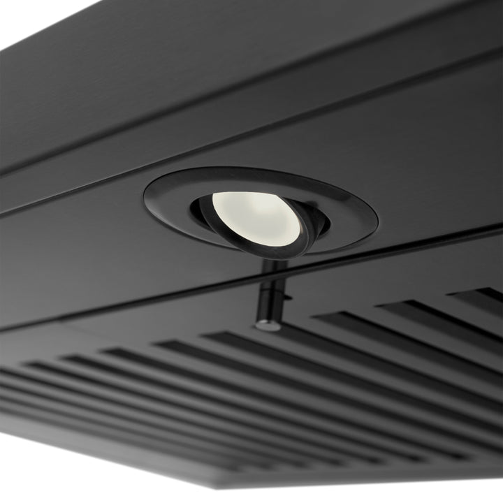 ZLINE 30 in. Convertible Vent Wall Mount Range Hood in Black Stainless Steel, Handle Open Box-Excellent Condition