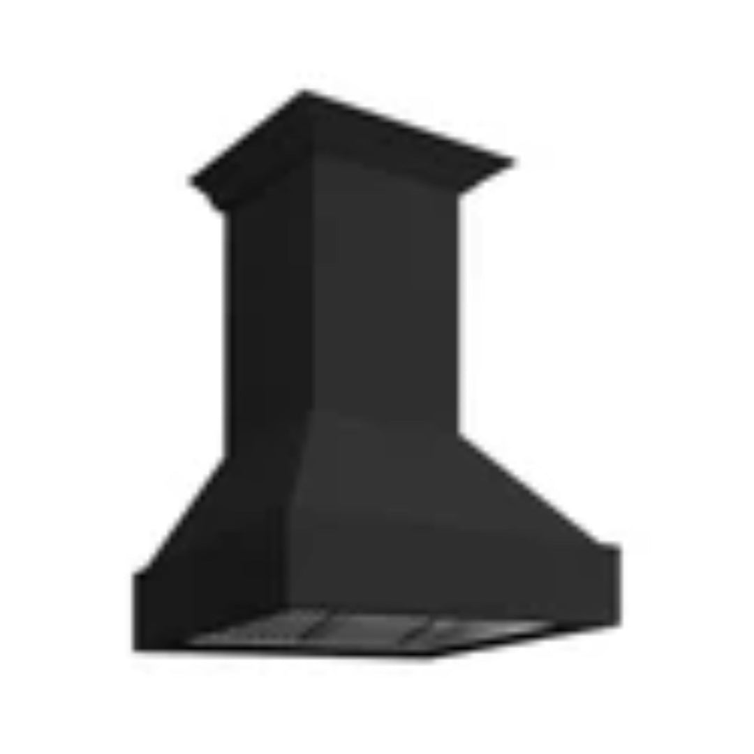 ZLINE 30" &amp; 36" Wooden Wall Mount Range Hoods in Rustic Black Finish