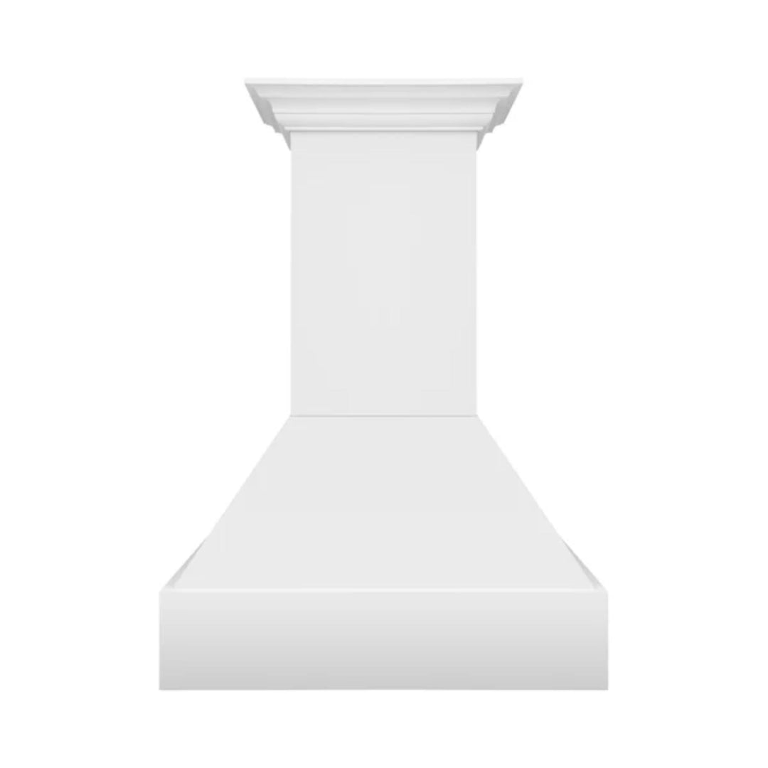 ZLINE 30" &amp; 36" Wooden Wall Mount Range Hoods in Rustic Bright White Finish