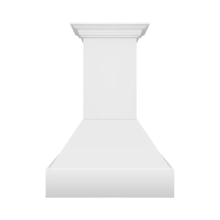 ZLINE 30" &amp; 36" Wooden Wall Mount Range Hoods in Rustic Bright White Finish