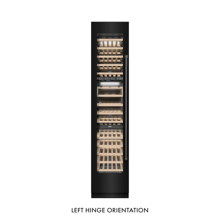 ZLINE 18-Inch 9.0 Cu. Ft. Triple Zone Left Hinge Column Wine Cooler in Black Stainless Steel