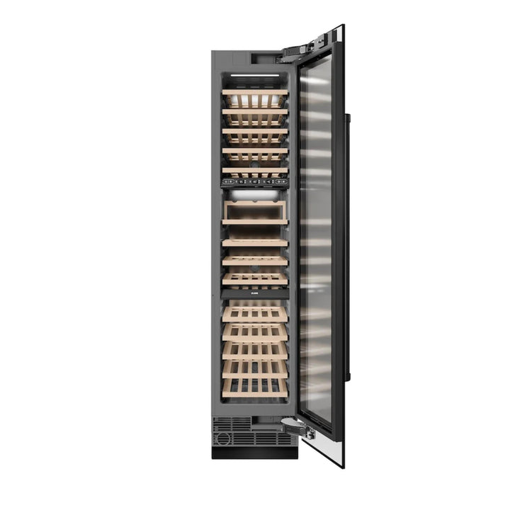ZLINE 18-Inch 9.0 Cu. Ft. Triple Zone Panel Ready Right Hinge Column Wine Cooler in Stainless Steel