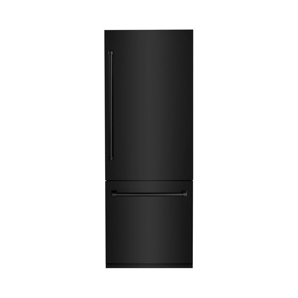 ZLINE 30 in. 16.1 cu. ft. Panel Ready Built-In Bottom Freezer Refrigerator with Water Dispenser and Ice Maker