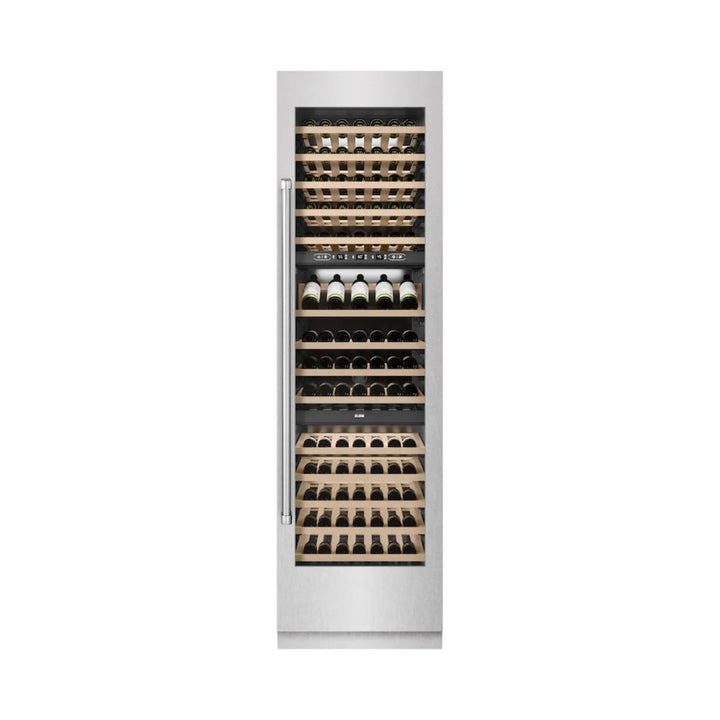 ZLINE 24-Inch Triple Zone 100 Bottle Column Wine Cooler in White Matte