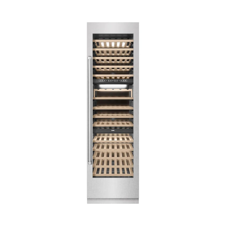 ZLINE 24-Inch Triple Zone 100 Bottle Column Wine Cooler in DuraSnow® Stainless Steel