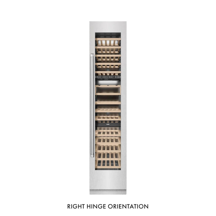 ZLINE 18-Inch 9.0 Cu. Ft. Triple Zone Panel Ready Right Hinge Column Wine Cooler in Stainless Steel