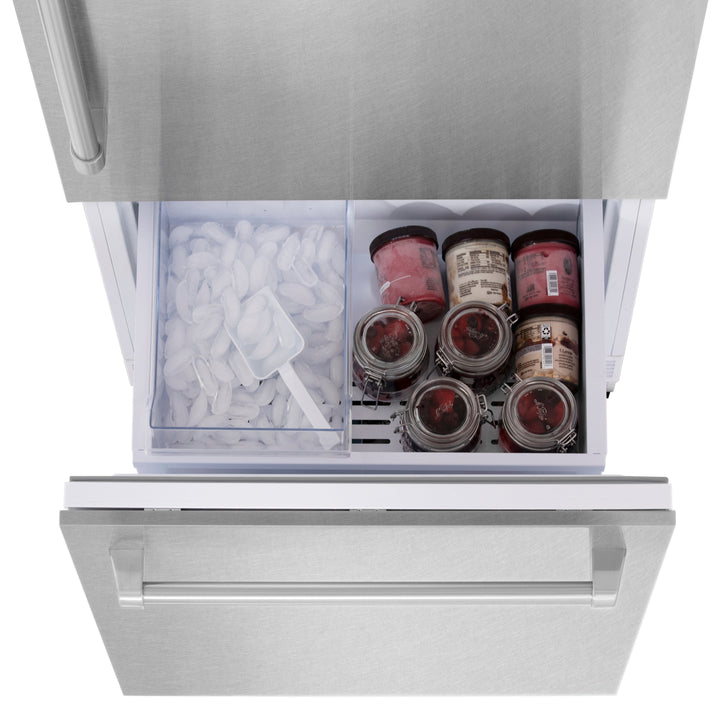 ZLINE 30" 16.1 cu. ft. Built-In Refrigerator with Internal Water and Ice Dispenser in Fingerprint Resistant Stainless Steel, RBIV-SN-30