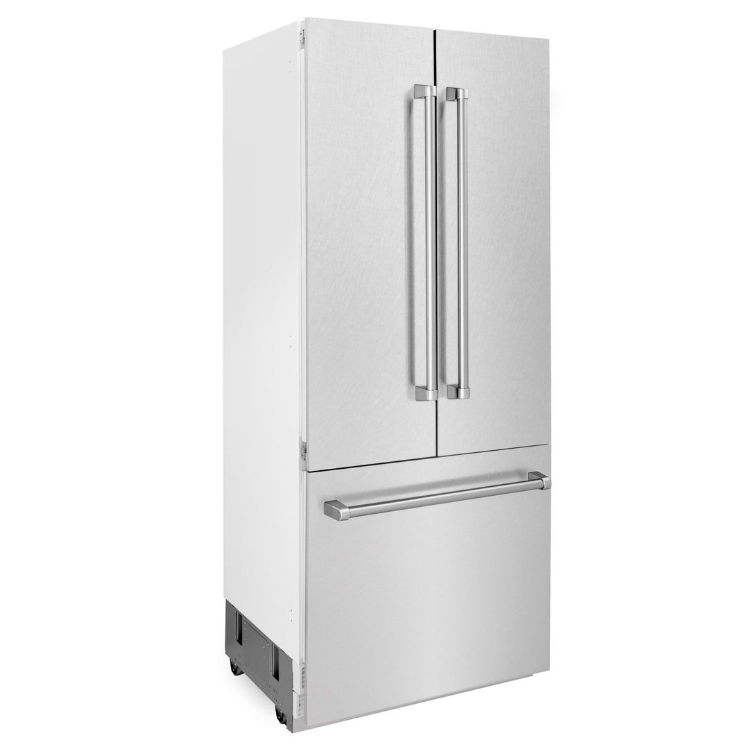 ZLINE 36" 19.6 cu. ft. Built-In Refrigerator with Internal Water and Ice Dispenser in Fingerprint Resistant Stainless Steel, RBIV-SN-36