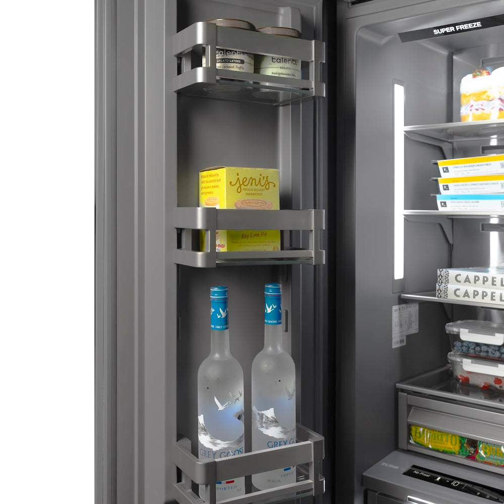 ZLINE 24 in. 12.4 cu. ft. Panel Ready Column Freezer with Graphite Gray Interior, Open Box-Excellent Condition