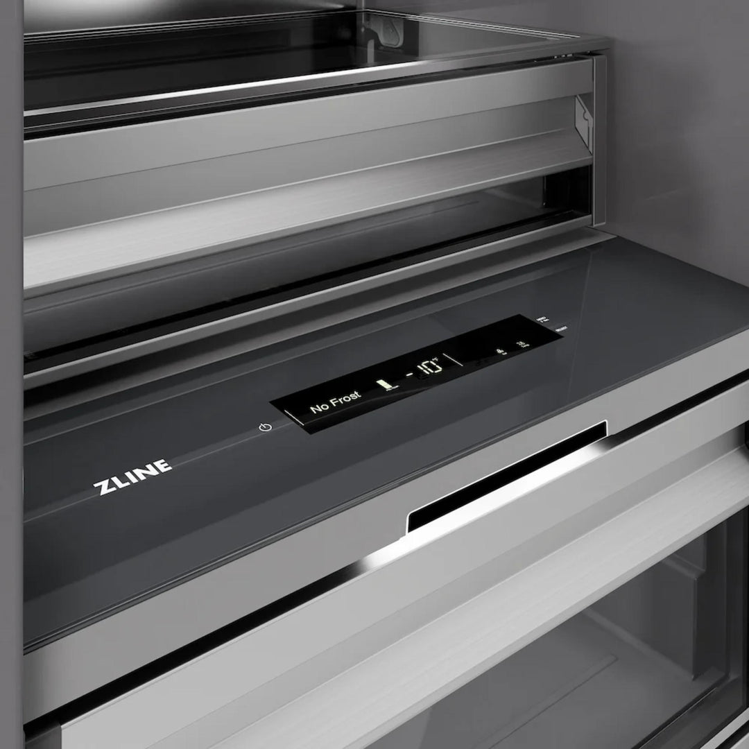 ZLINE 30-Inch Column Refrigerator in Stainless Steel with Graphite Gray Interior